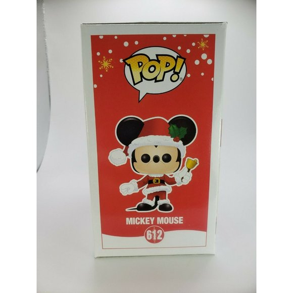Funko 612 Santa MICKEY MOUSE Ringing Christmas Bell Disney   2019 NEW Unopened - Picture 4 of 11